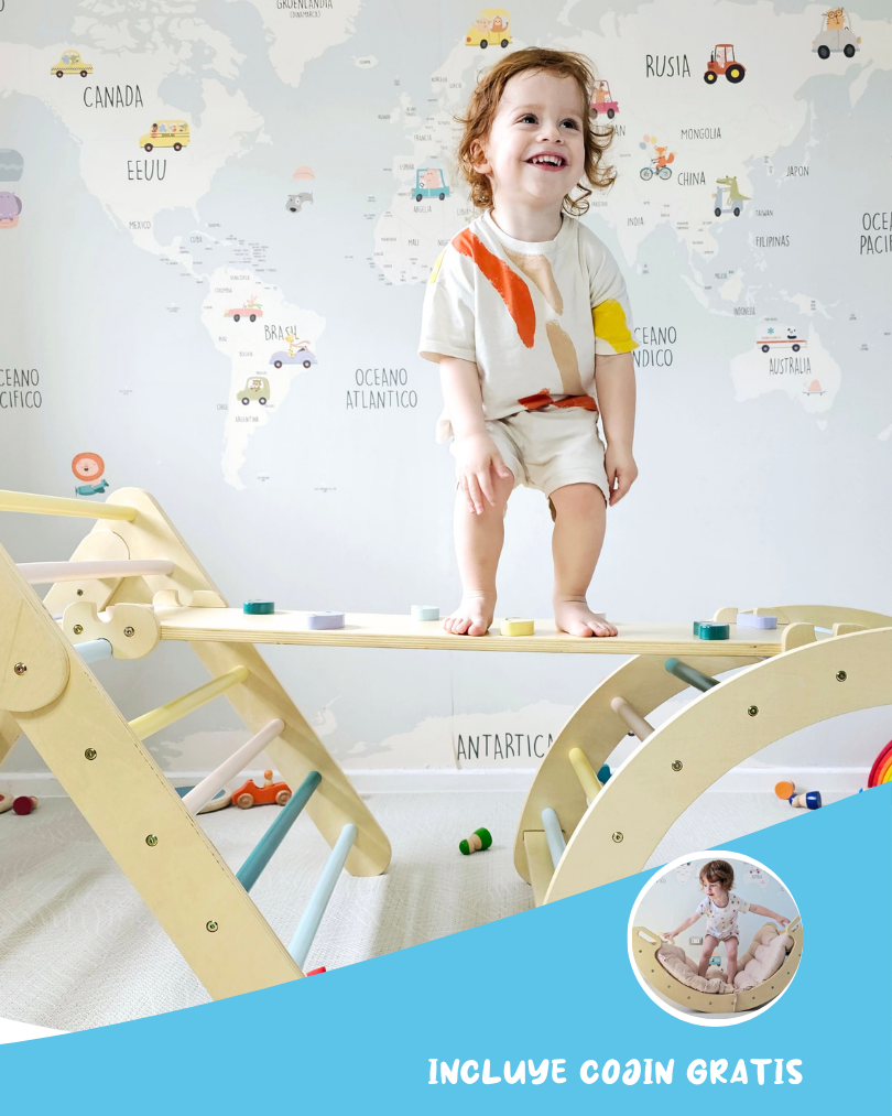 Set pikler - parque de aventuras en casa para un desarrollo saludable
