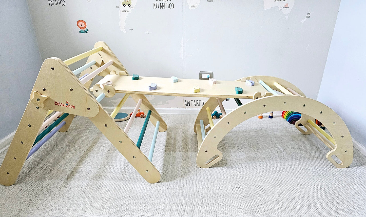 Set pikler - parque de aventuras en casa para un desarrollo saludable