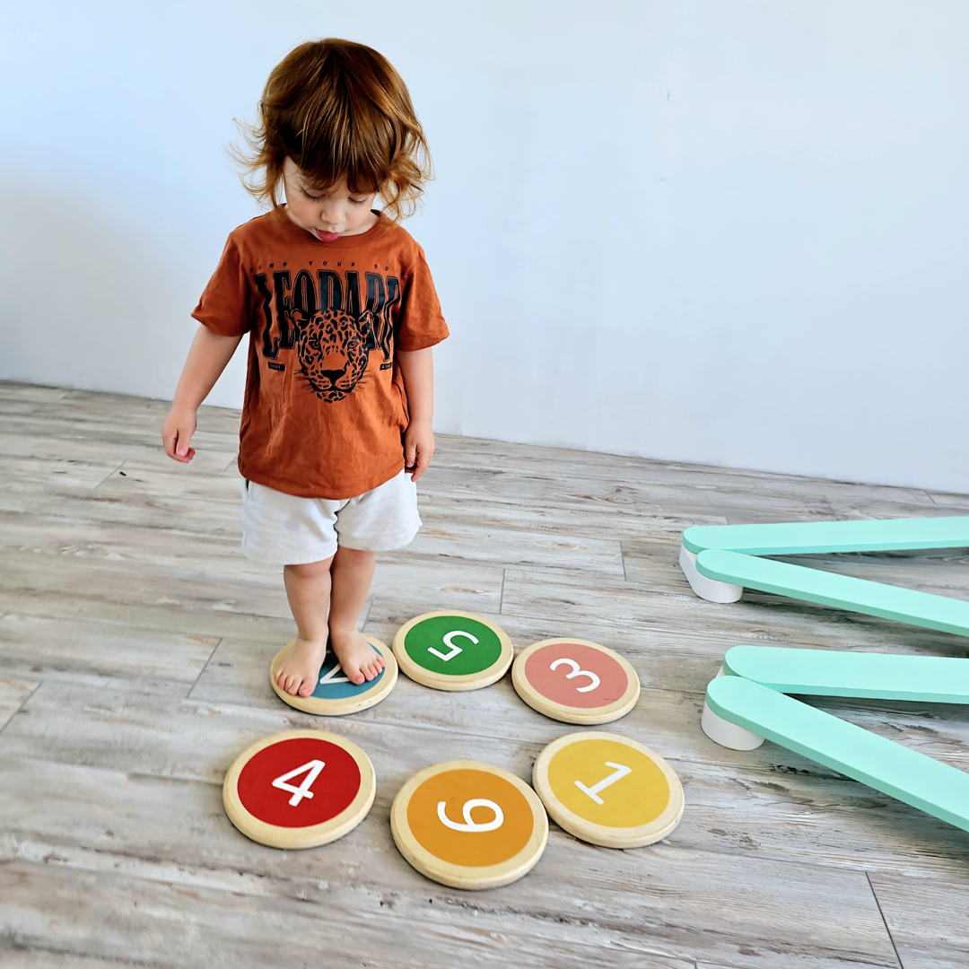 Discos de colores + números