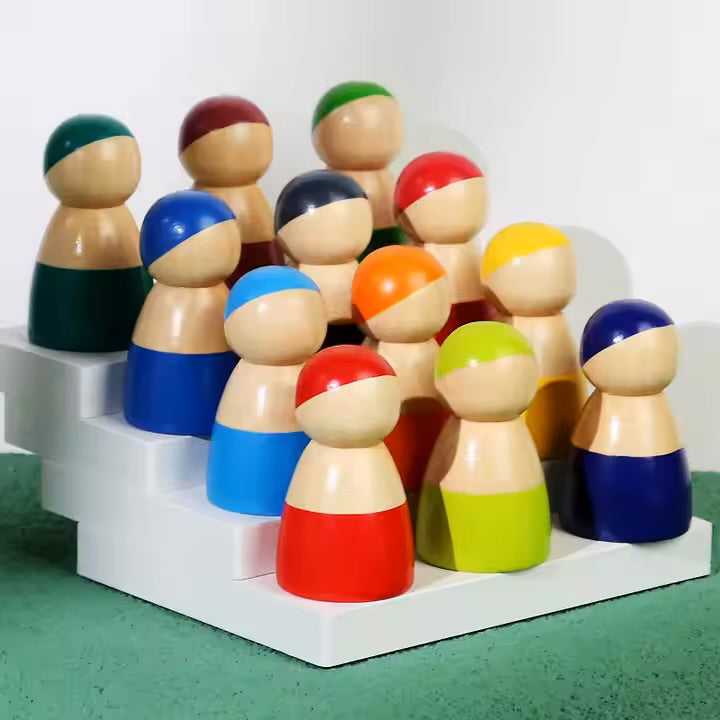 Regalo Set 12 monitos de colores