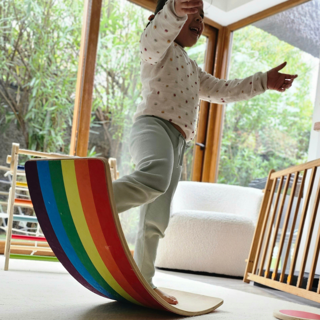 Tabla de equilibrio - desarrollo integral para peques curiosos.