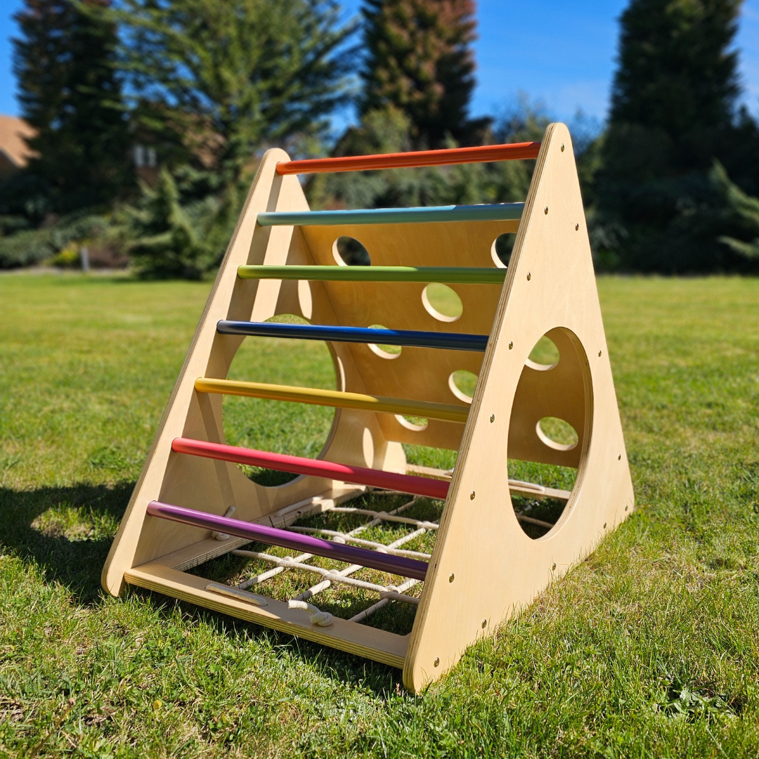 Triangulo Trepa-Aprende: Desarrollo y Diversión Garantizados + Rampa Reversible