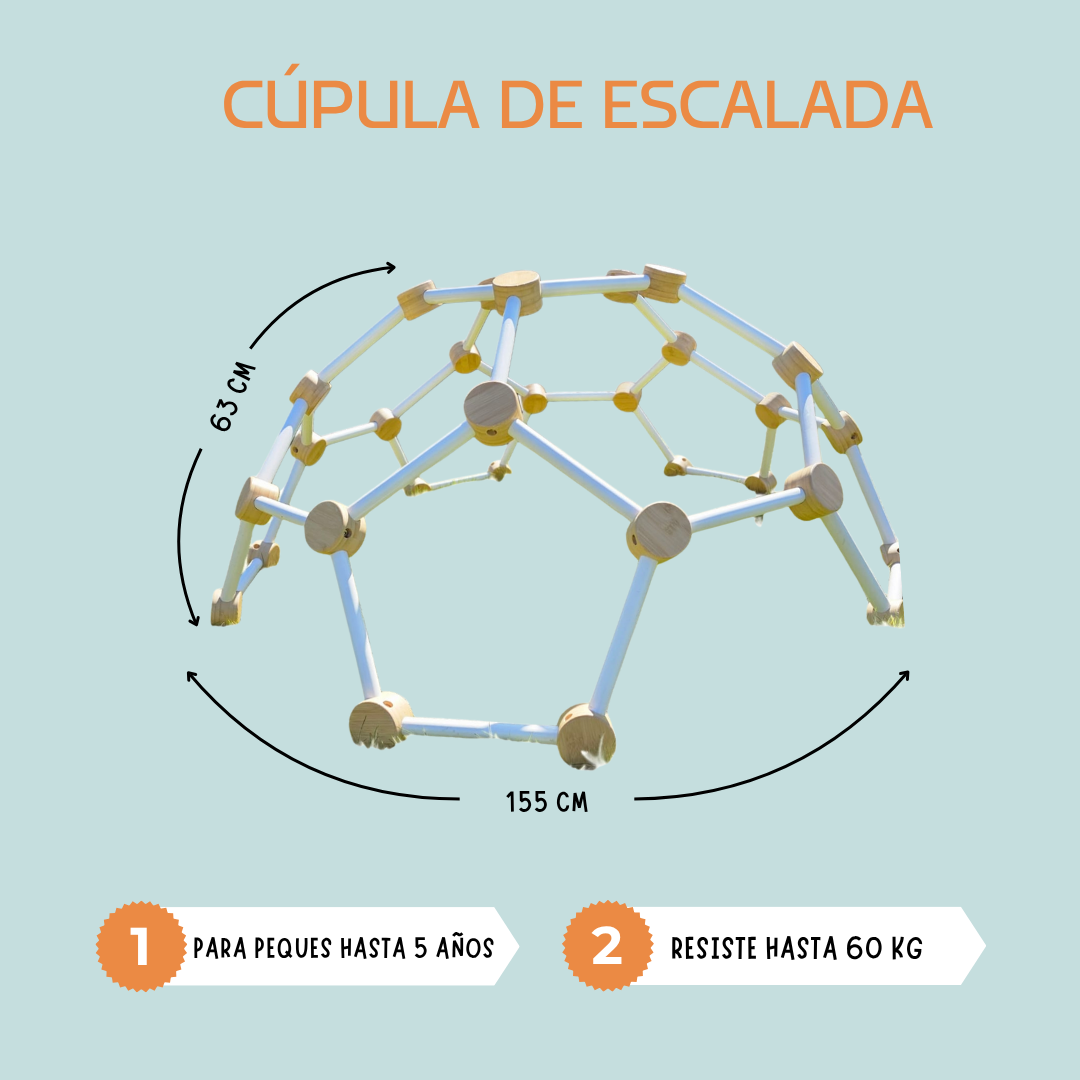 cúpula de escalada - fomenta la diversión y el desarrollo.