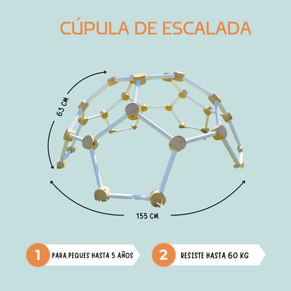 cúpula de escalada - fomenta la diversión y el desarrollo.