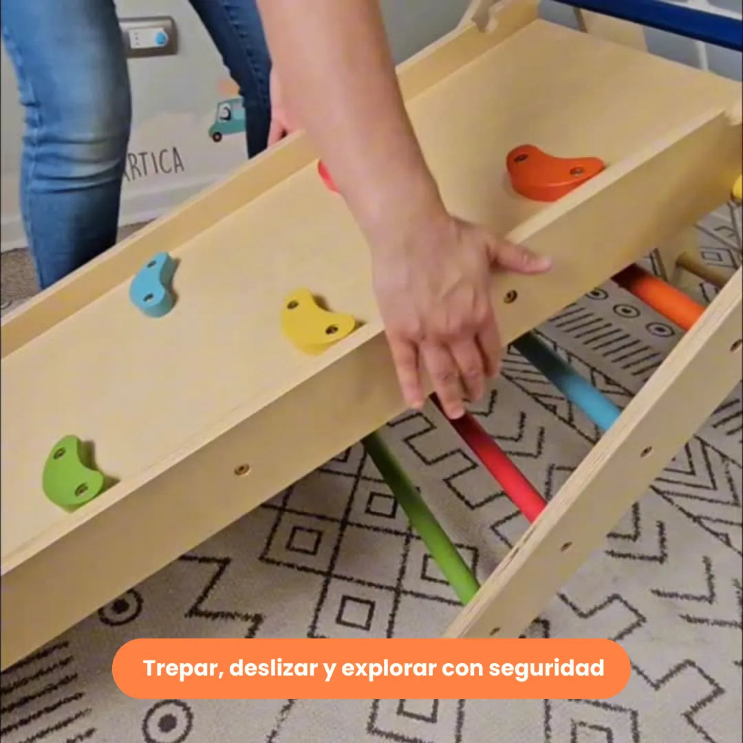 Triángulo Pikler 3 en 1 - Explora, Juega y Crea