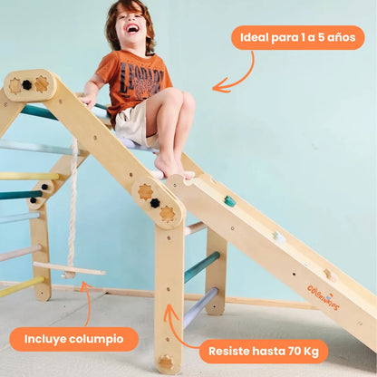 Triángulo Evolutivo 8 en 1 con Rampa y Columpio