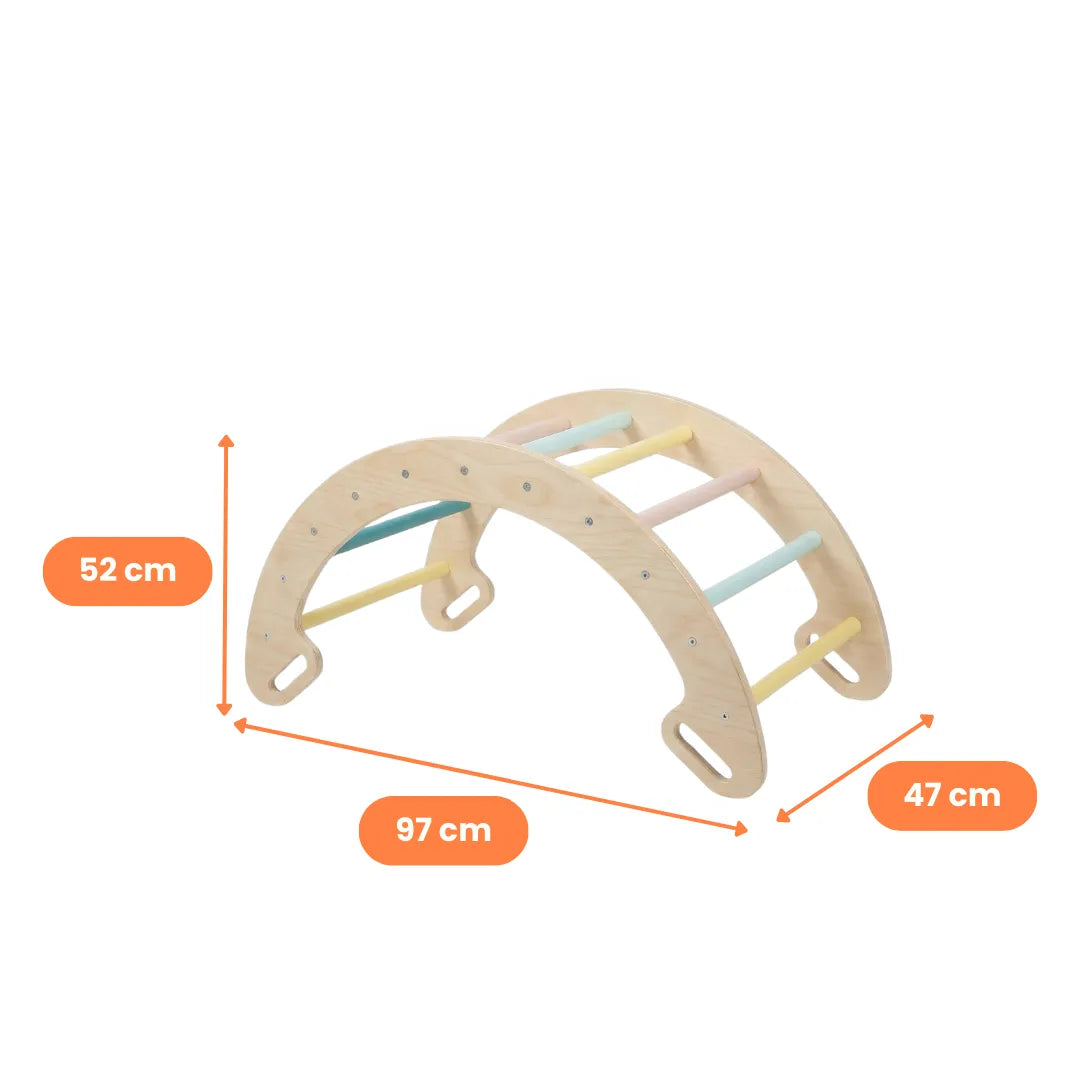 Set Pikler 4 en 1 de Madera – Circuito de Motricidad