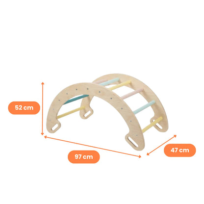 Set Pikler 4 en 1 de Madera – Circuito de Motricidad