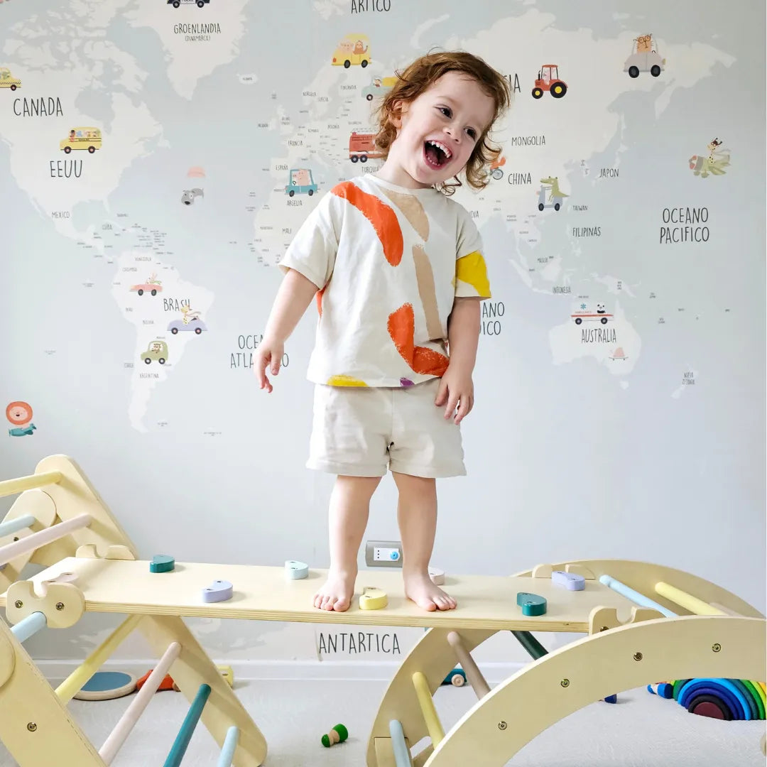 Set Pikler 4 en 1 de Madera – Circuito de Motricidad