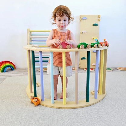 Set Pikler 4 en 1 de Madera – Circuito de Motricidad