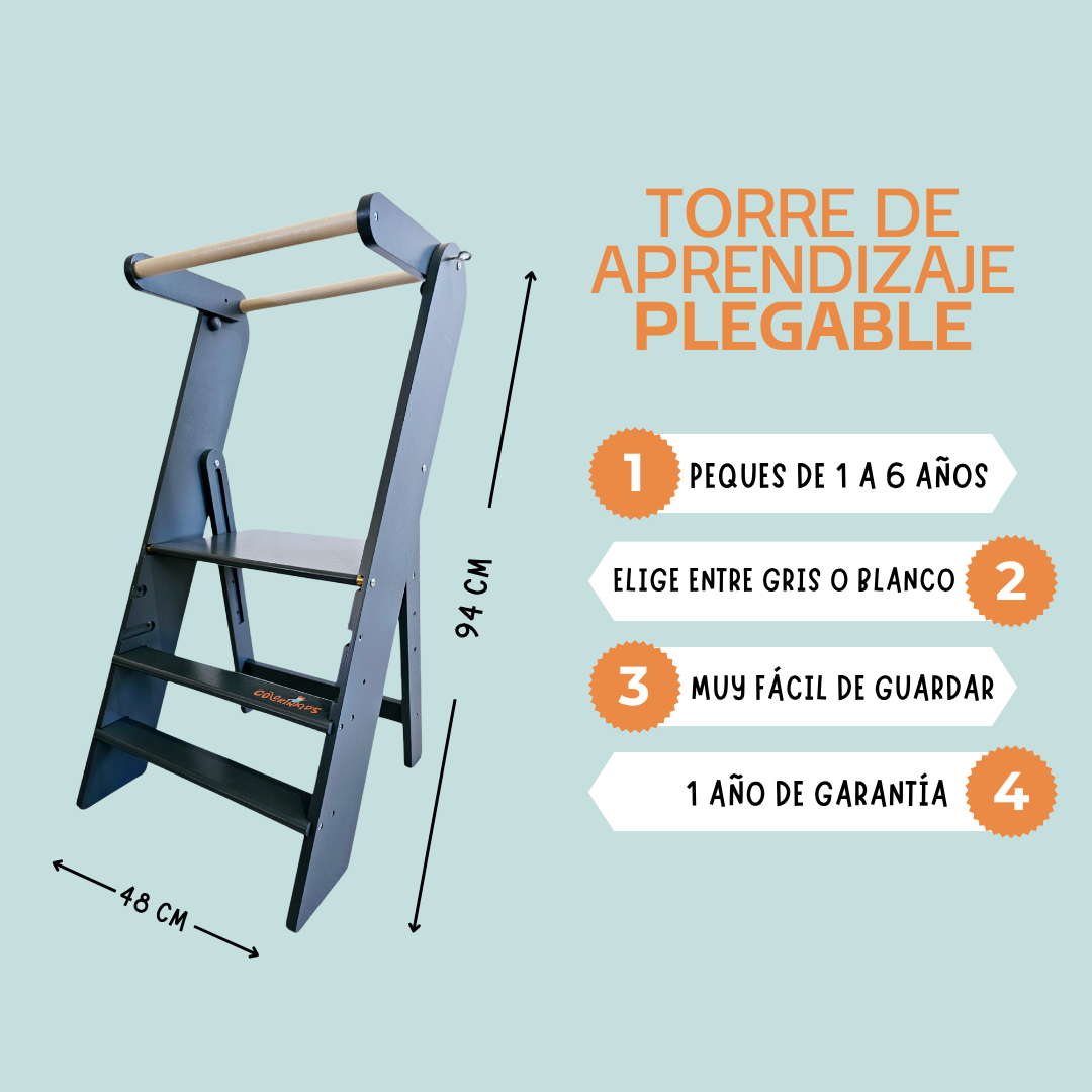 Torre de aprendizaje plegable.