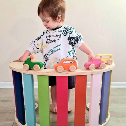 Balancín waldorf - juego educativo para pequeños exploradores.