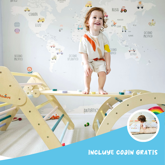 Set pikler - parque de aventuras en casa para un desarrollo saludable