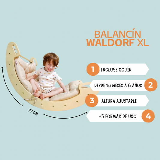 Balancín waldorf XL- Imaginación y Movimiento en su Máxima Expresión.