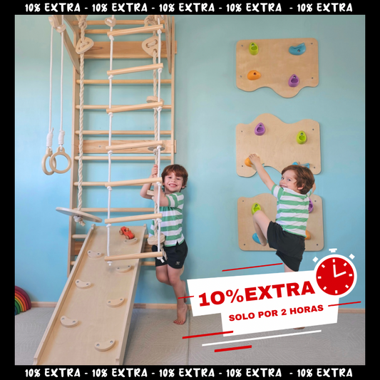 PACK TREPAKIDS- Aventura Vertical + Escalada Sensorial en Casa