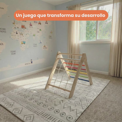 Triángulo Pikler 3 en 1 - Explora, Juega y Crea