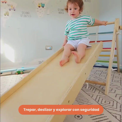 Triángulo Pikler 3 en 1 - Explora, Juega y Crea